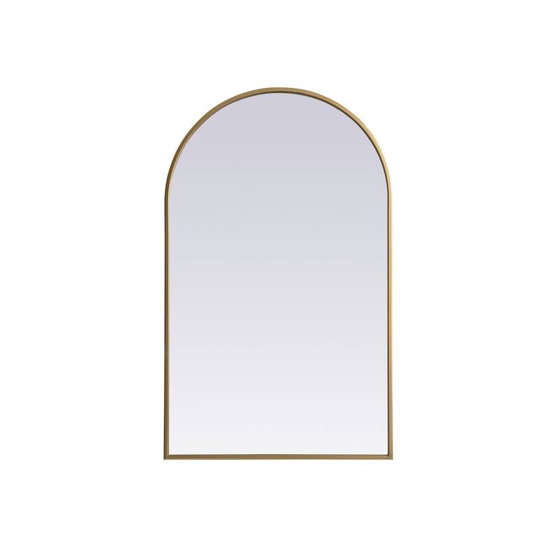 Indigo Home Metal Frame Arch Mirror 22x36 Inch
