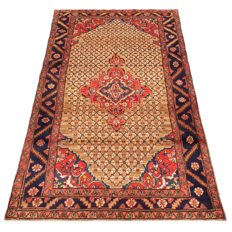 ECARPETGALLERY Hand-knotted Konya Anatolian Brown Wool Rug - 4'2 x 8'8