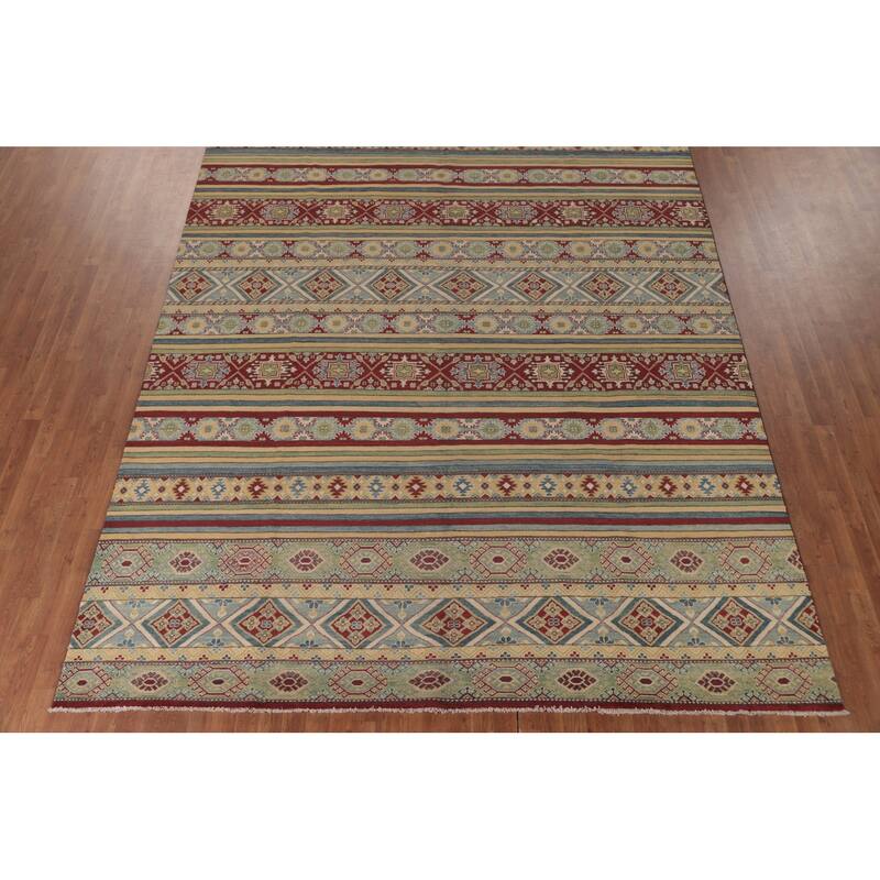 Kazak Oriental Large Area Rug Handmade Wool Carpet - 9'5" x 14'7"