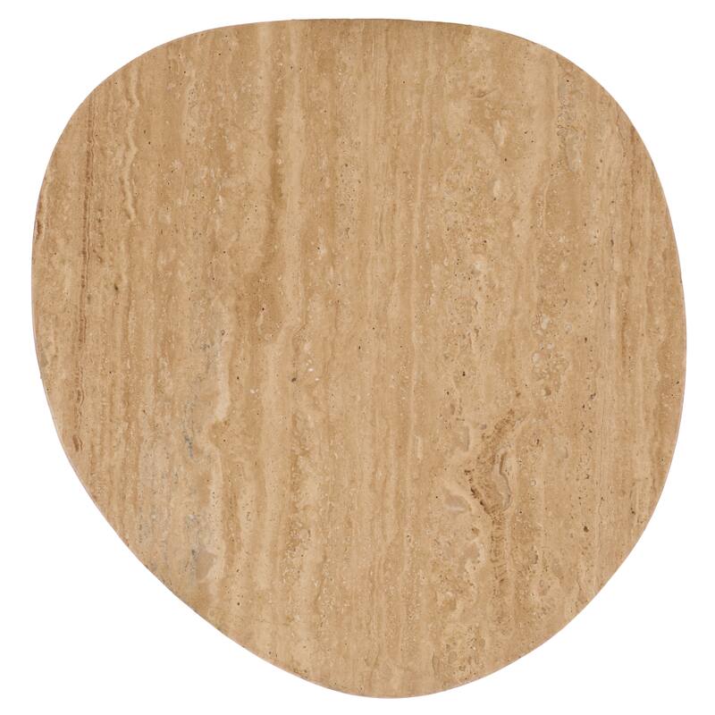 SAFAVIEH Couture Jennamira Travertine Accent Table - 18"W x 17"D x 21"H