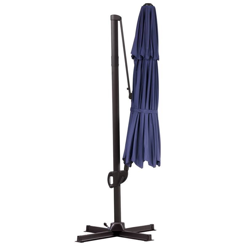 VredHom 11.5FT Dual Wind Vent Offset Cantilever Canopy Patio Umbrella