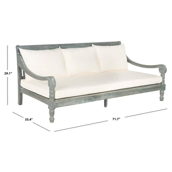 SAFAVIEH Outdoor Living Pasadena Day 72-Inch Outdoor Chaise Lounge - 35.4" W x 71.7" D x 29.1" H