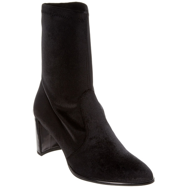 stuart weitzman velvet booties