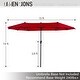preview thumbnail 20 of 24, 7/8-Piece Patio Dining Set of 6 Swivel Metal Rattan Chairs with Deep-seating Chairs and Wood-like Table Top Table