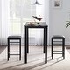 preview thumbnail 14 of 16, VECELO 3-Pieces Modern Counter Dining Set with 2 Stools