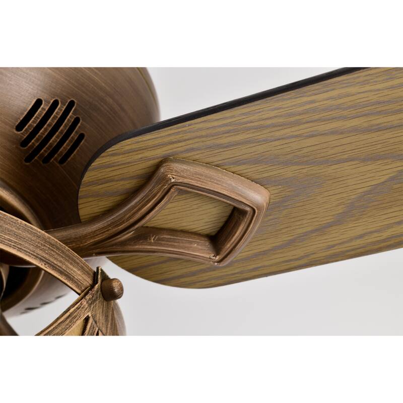 Parchman 52 Inch Mid-Century Modern Ceiling Fan with Remote - N/A