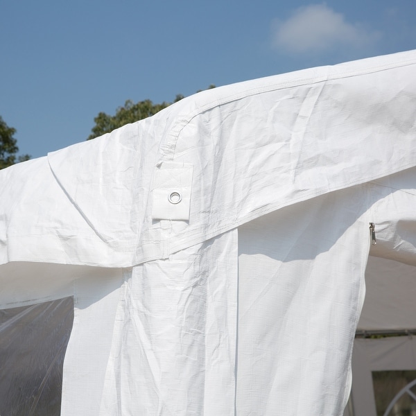 White outlet event tent