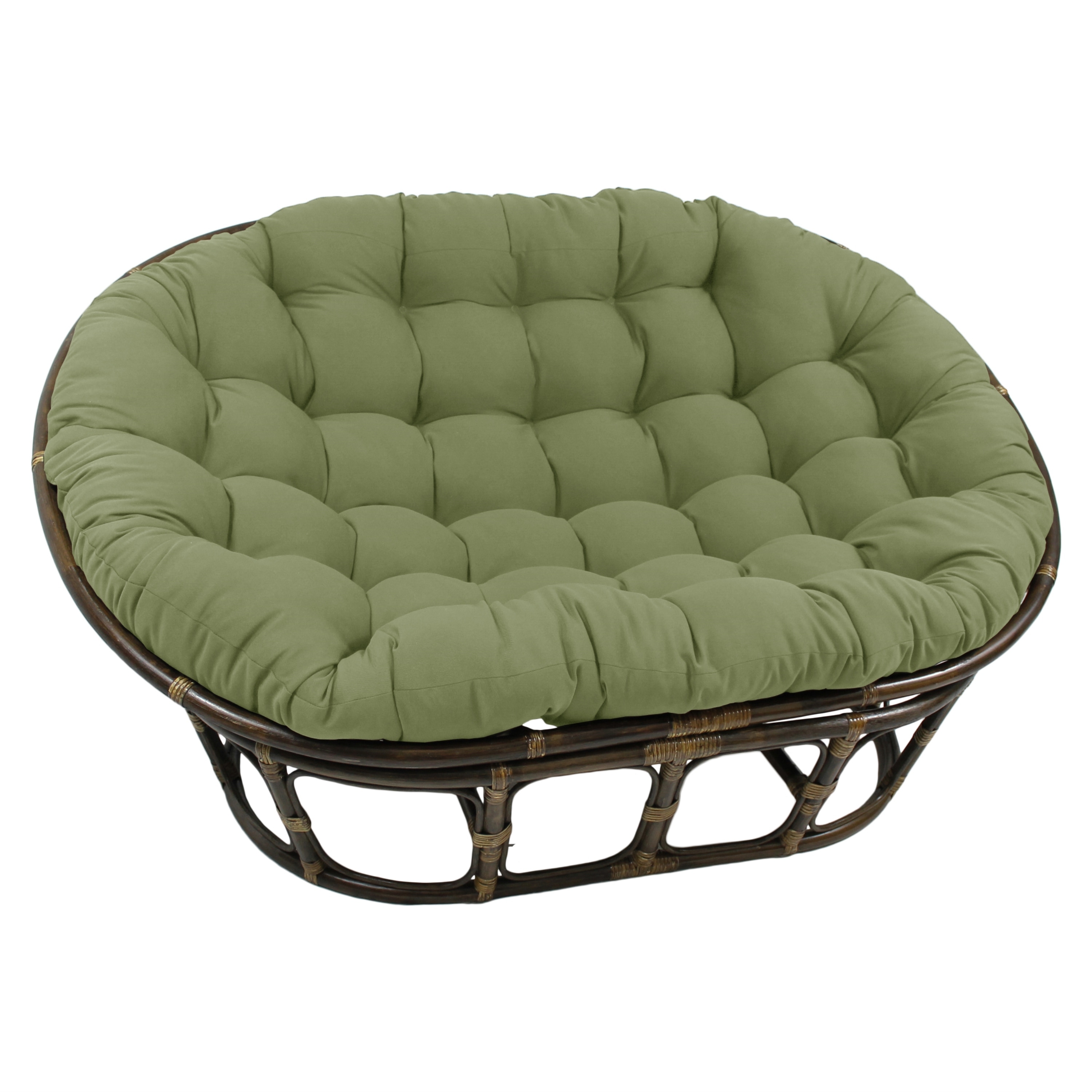 65 inch by 48 inch Solid Twill Double Papasan Cushion Cushion