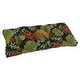 preview thumbnail 14 of 12, 42-inch by 19-inch Tufted Indoor/Outdoor Loveseat/Bench Cushion - 42 x 19 Tropique Raven