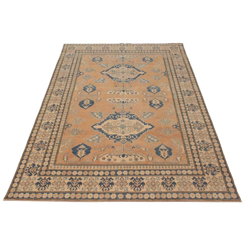ECARPETGALLERY Hand-knotted Finest Ghazni Copper, Tan Wool Rug - 6'6 x 10'4
