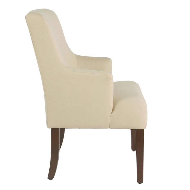 HomePop Meredith Anywhere Chair - Stain Resistant Cream Fabric