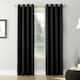 Sun Zero Hayden Energy Saving Blackout Grommet Curtain Panel - Single Panel - 54" x 63" - Black