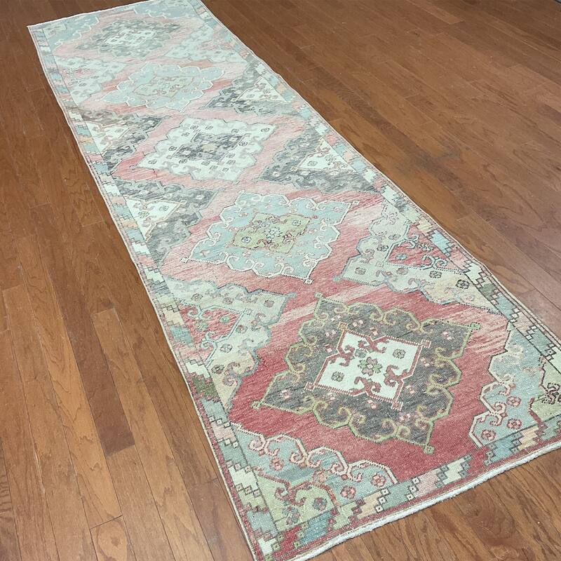 HERAT ORIENTAL Handmade Turkish Oushak Wool Runner - 3'3" x 11'2"