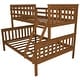 preview thumbnail 7 of 14, Pine Twin over Full Mission Bunkbed Michaels Cherry Stain