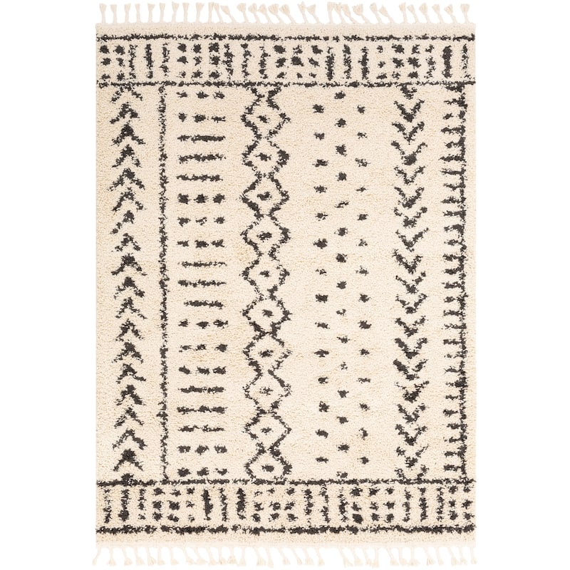 Livabliss Kortne Bohemian Geometric Shag Area Rug