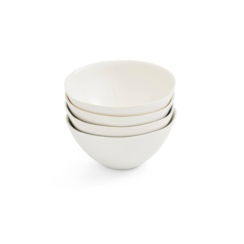 Portmeirion Set of 4 Sophie Conran Arbor All Purpose Bowls - 6 Inch - Creamy White