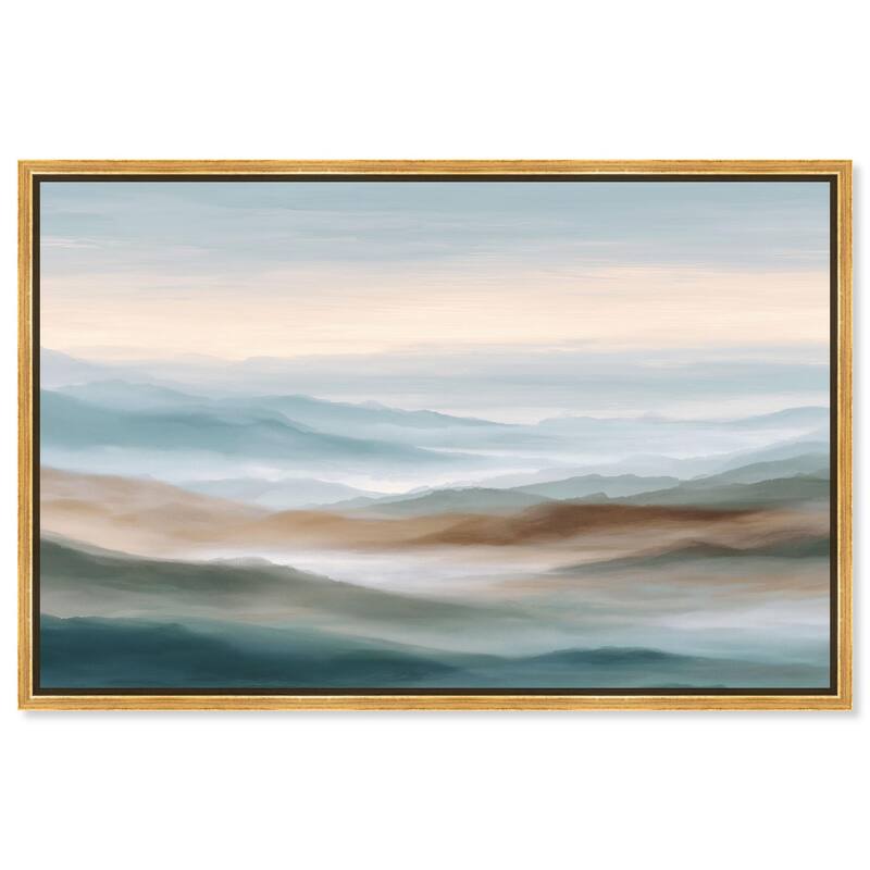 Nuance of the Range III Canvas by Art Remedy - 15" x 10" - Gold