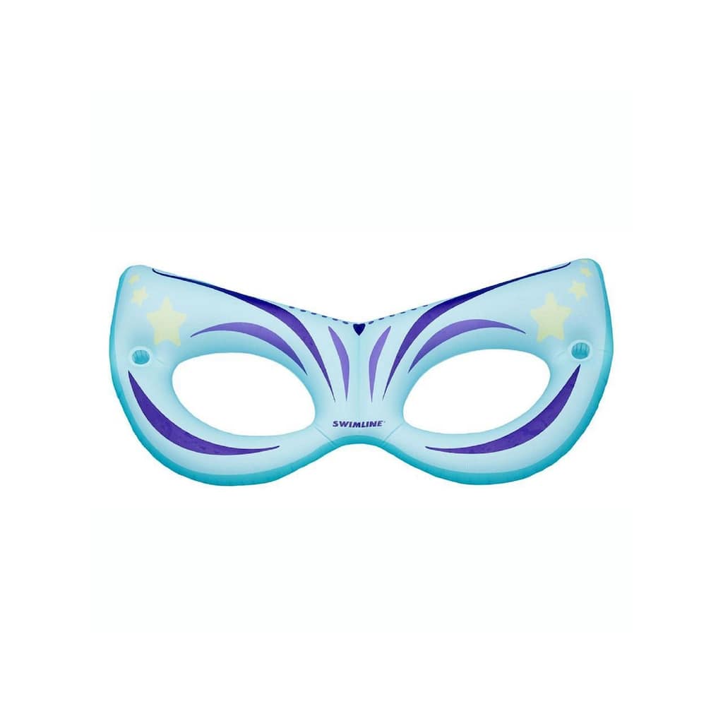 Inflatable Blue And Purple Masquerade Double Mesh Seat Swimming Pool Float 12-Inch - 12"