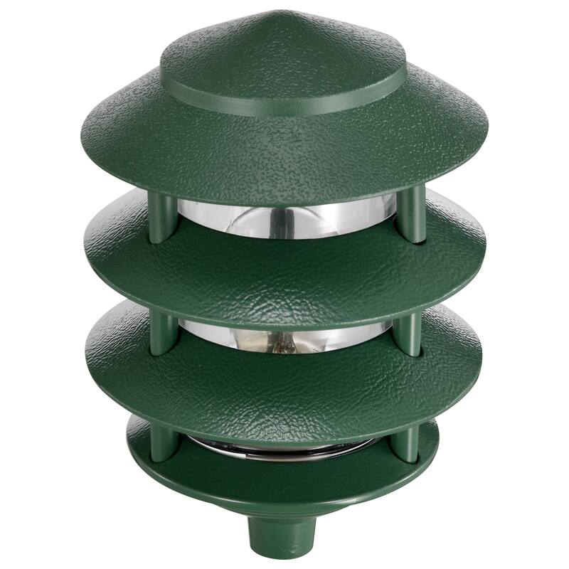 1 Light 3-Louver Pagoda Small Hood - Green