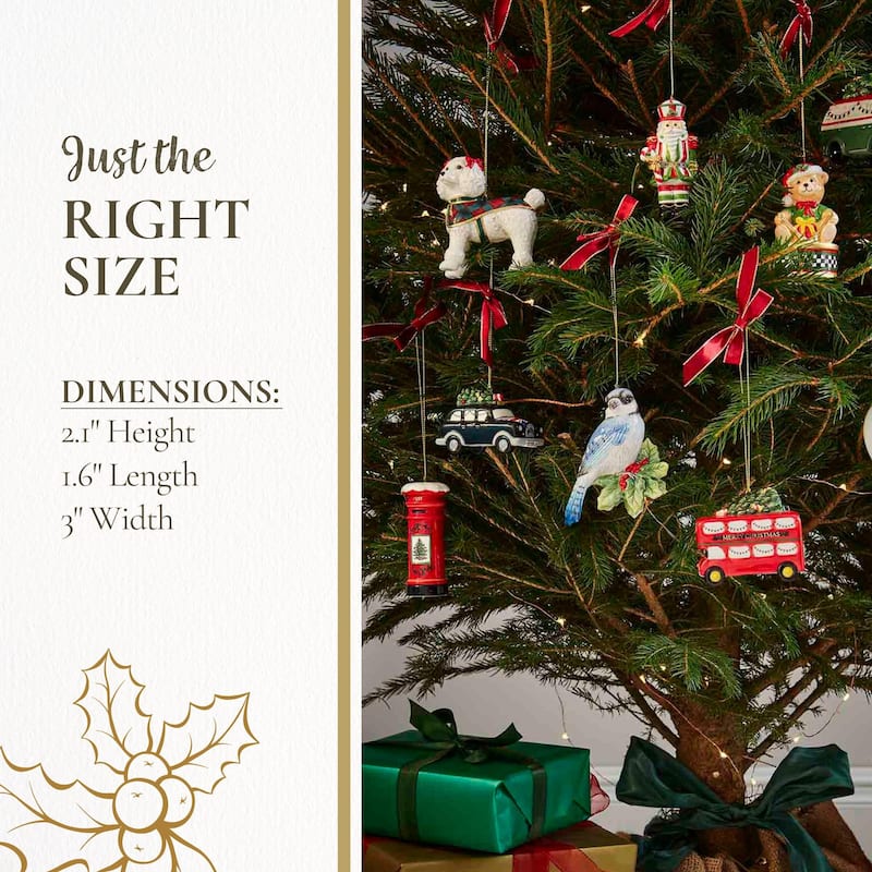 Spode Tree Brit Taxi Ornament