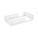 preview thumbnail 7 of 24, Wood Twin Size Platform Bed with Guardrails, No Slats Kids Floor Bed Frame