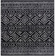preview thumbnail 37 of 84, SAFAVIEH Tulum Shima Moroccan Boho Distressed Rug 3' Square - Black/Ivory
