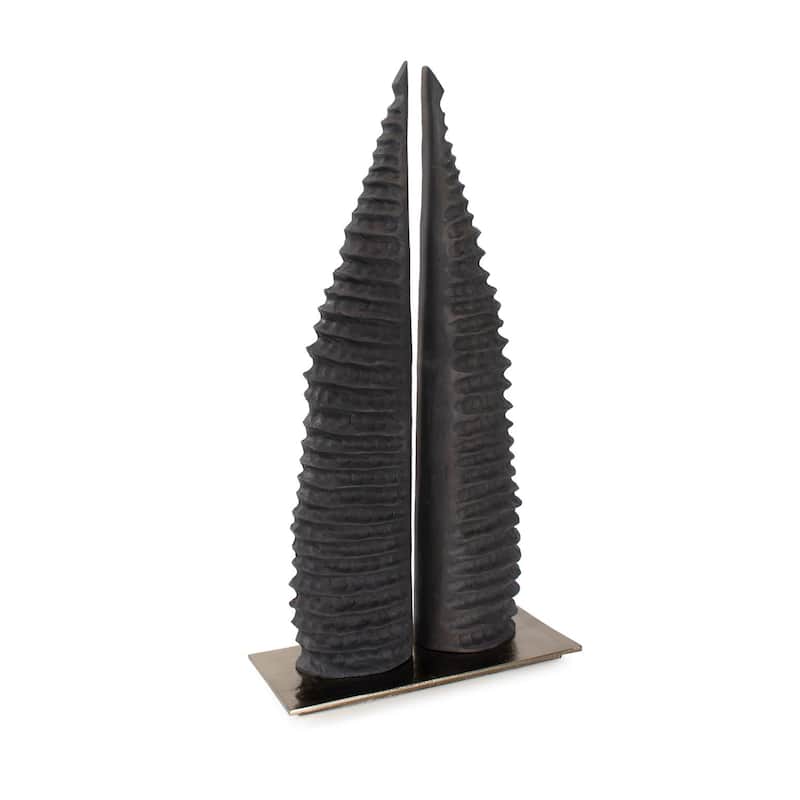 Lamu Abstract Sculpture - 13.3/4H x 18W x 6.3/4D