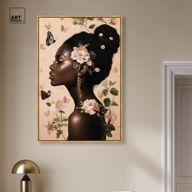Apricot Whisper Canvas by Art Remedy