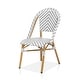 preview thumbnail 36 of 95, Furniture of America Irene French Chevron Wicker Patio Dining Chairs