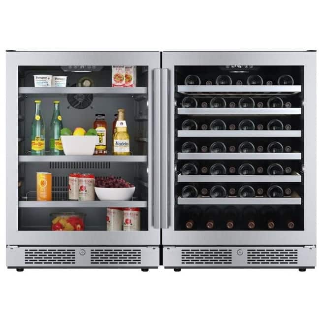Avallon AWCBV14053 48" Wide 140 Can Capacity Beverage Cooler and 53 - Stainless Steel