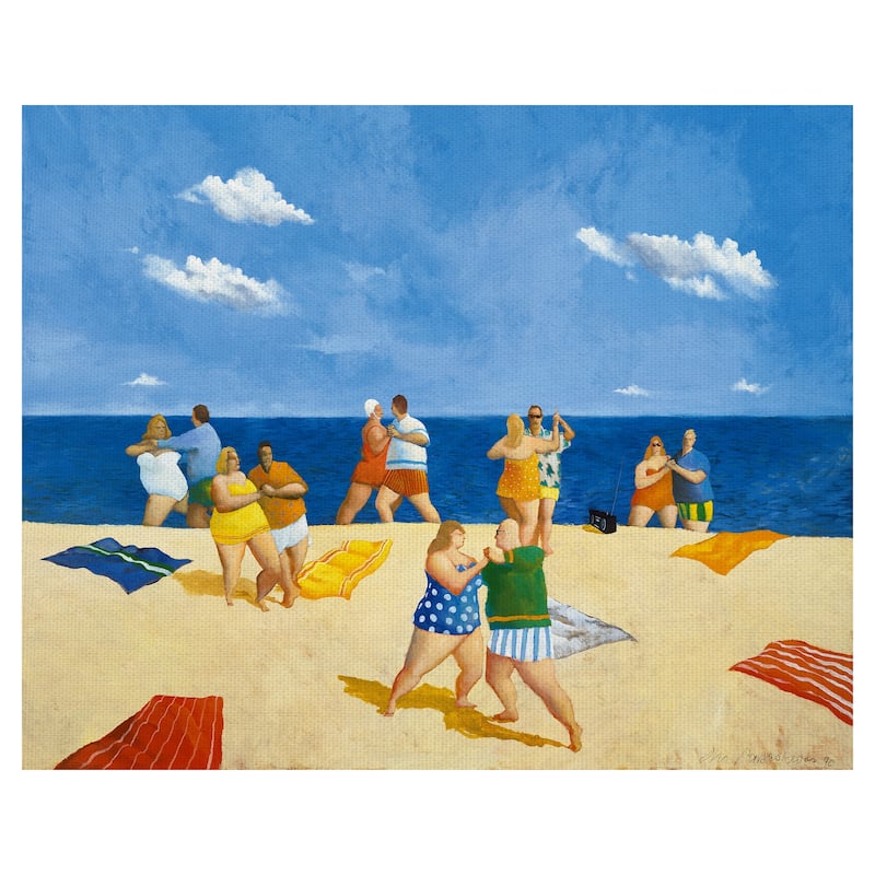 Tango Beach Canvas Art Print
