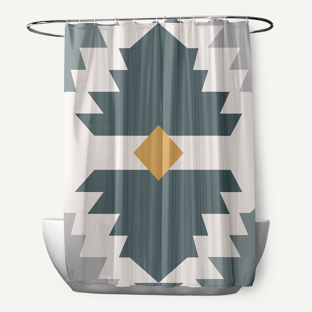 Mesa Geometric Print Shower Curtain (71 x 74)