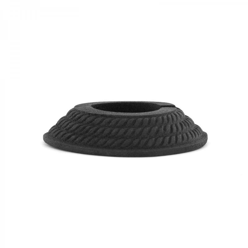 Black Radiator Flange Triple Roped Style Aluminum Lacquered Finish 1" (IPS) Pipe Flanges 1.38" ID - 3.13" OD Renovators Supply