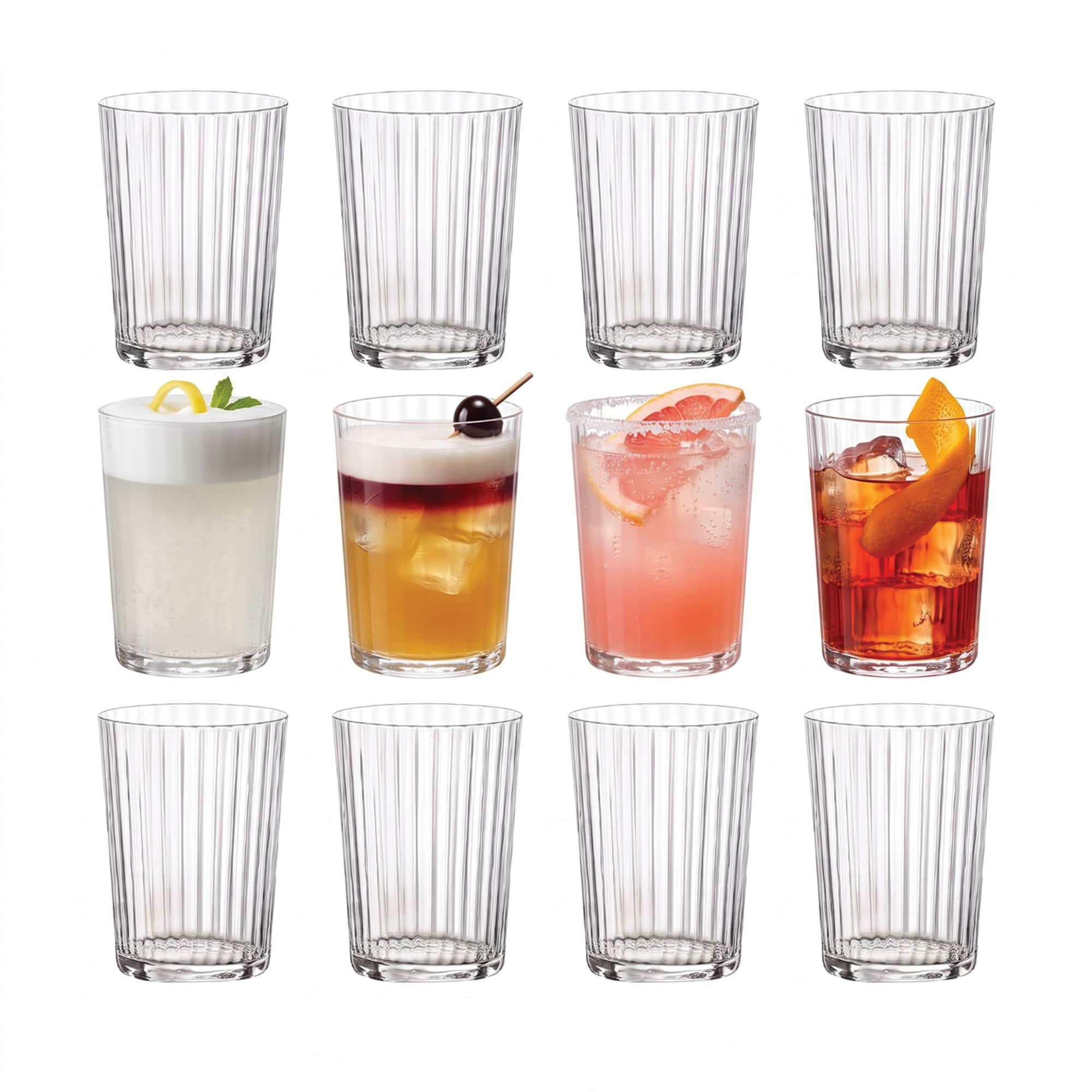 Bormioli Rocco Set of 12 Exclusiva Gin Fizz Glasses - 17 oz