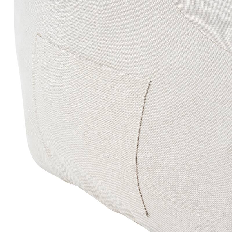 Christopher Knight Home - Lila Outdoor Patio Ergonomic Upholstered Bean Bag Chair with Shredded Foam Filled & Removable Cover