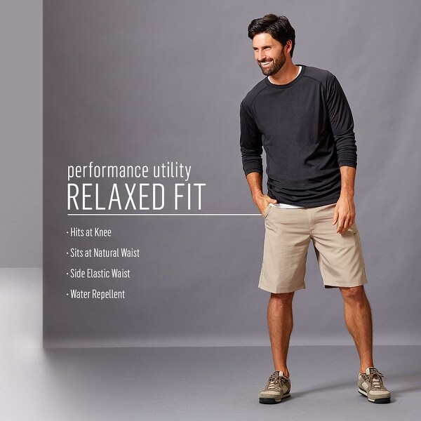 Wrangler authentics men's performance side elastic utility short clearance