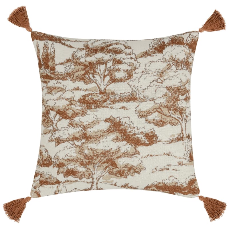 Villa by Classic Home Stonework 22" Blend Throw Pillow