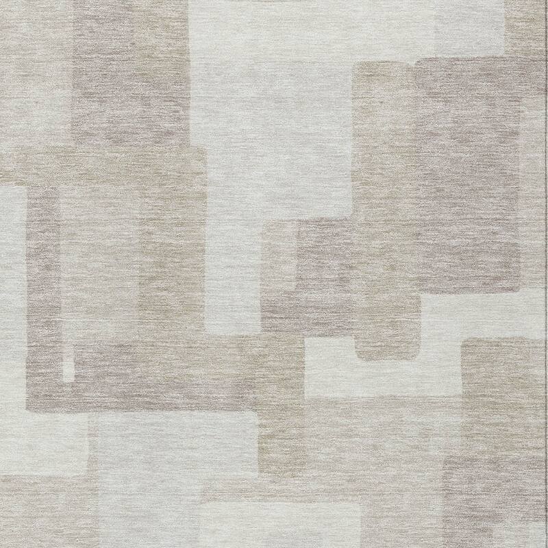 HomeRoots Abstract Transitional Rectangle Outdoor Rug