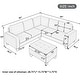 preview thumbnail 19 of 17, Sectional Corner Sofa L-shape Couch Space Saving with Storage Ottoman & Cup Holders Design for Large Space Dorm Apartment