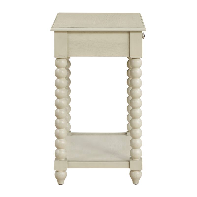 Elise Side Table in Black Finish