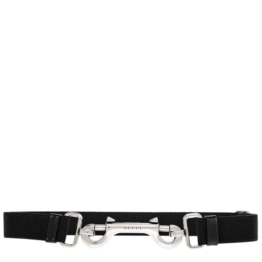 Gucci Thin Belt with Snap Hook Buckle 1" Wide