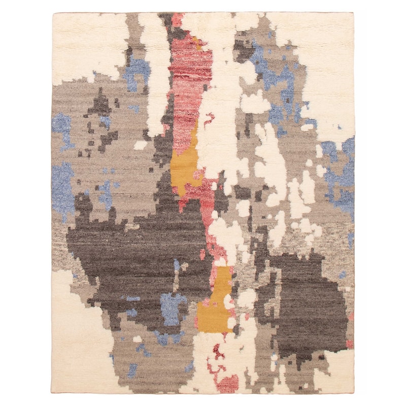 ECARPETGALLERY Hand-knotted Tangier Cream Wool Rug - 8'0 x 10'2 - Cream - 8'0 x 10'2