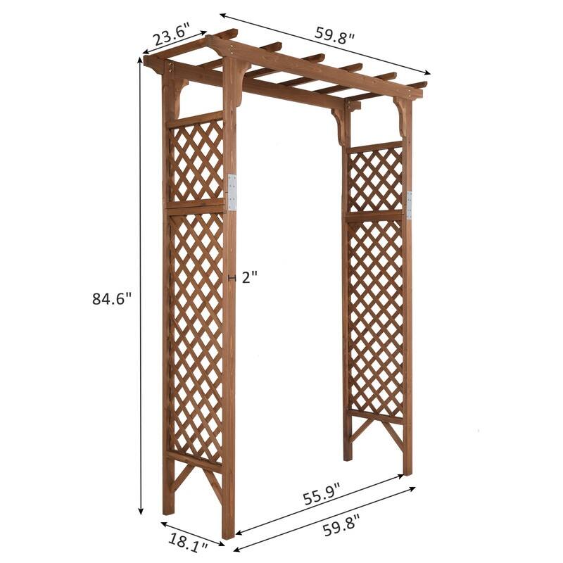 5' W Wood Arbor