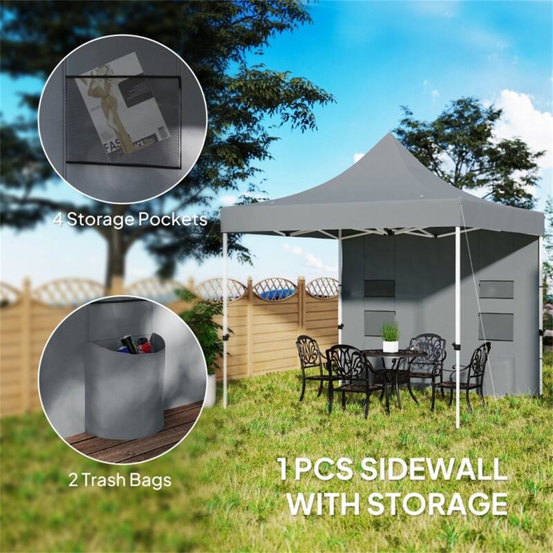 Premium Foldable Gazebo for Outdoor Events with UPF50 Sun Protection Adjustable Height and Portable Wheeled Bag