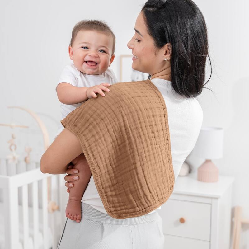 Muslin Burp Cloths for Babies by Comfy Cubs