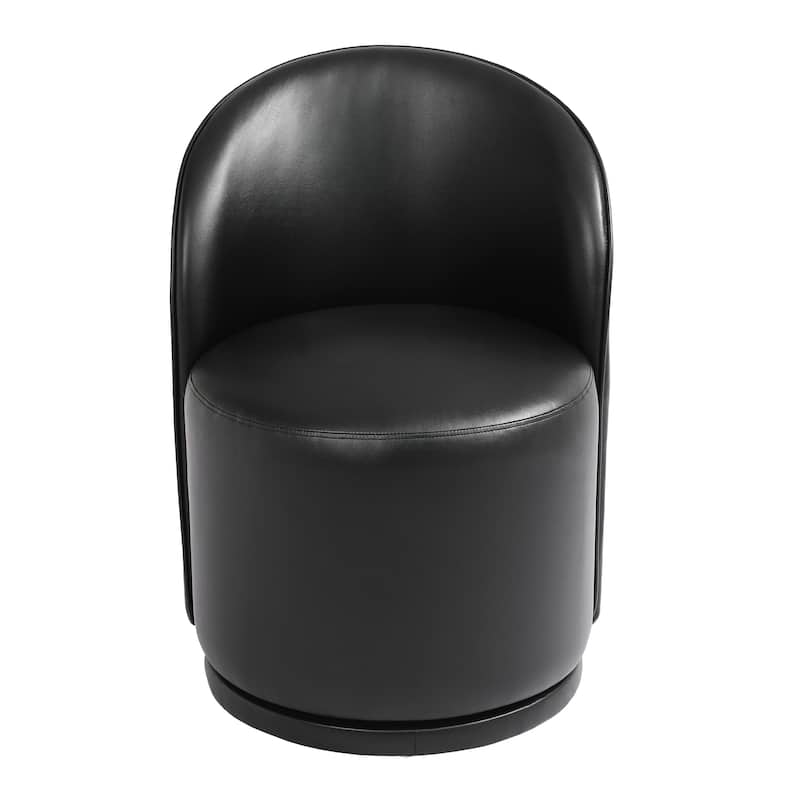 Modern Armless 360-Degree Swivel Dining Chair Barrel Chair