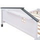 preview thumbnail 4 of 6, Full Size Bed Frame with House Shape Headboard, Platform Bed Full, Modern Wood Double Bed Frames for Kids Boys Girls Teens,White