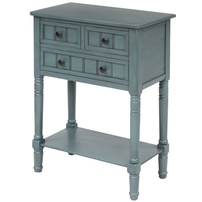 Copper Grove Colby 3-drawer Console Table with Bottom Shelf
