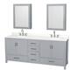 Option Gray, Chrome Trim, White Quartz Top
