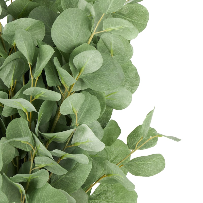 Polyester Eucalyptus Stem Tall Artificial Foliage - Set of 12 Green - Roche River Decor